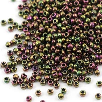 Toho Round 11/0 Higher Metallic Iris Purple Green [10g]