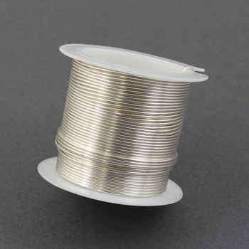 Drut miedziany SILVER posrebrzany 1mm [szpula 10m]