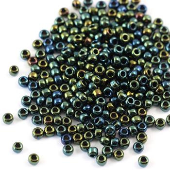 Toho Round 8/0 Metallic Iris Green/Brown [10g]