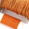 Sznurek sutasz POLSKI 3mm melanż pomarańczowy + złoty [1metr]