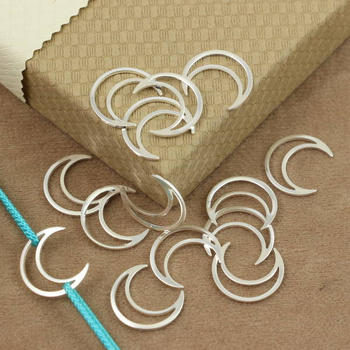 Geometrix baza łącznik księżyc srebrna 16x14mm