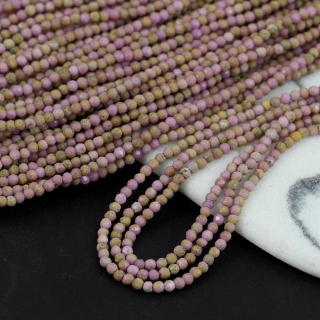 Fosfosyderyt kula fasetowana 2mm [sznur 39cm]