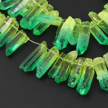 Kwarc zielony sopel 23-36mm