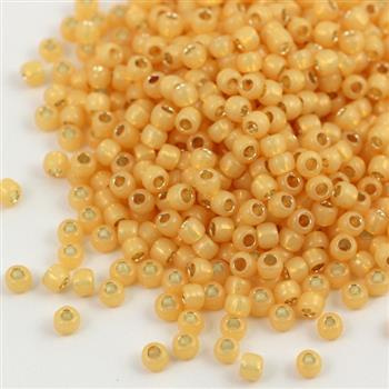 Toho Round 6/0 Silver-Lined Milky Lt Topaz [10g]