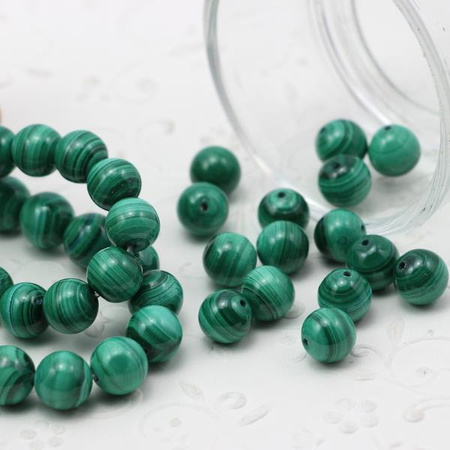Malachit naturalny kula gładka 8mm