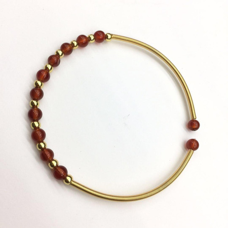 Sprężynka a la wire wrapping złota 1mm