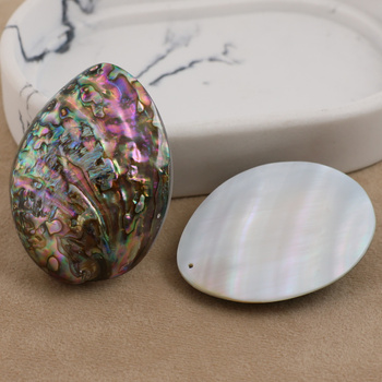 Muszla paua abalone owal zawieszka jednostronna 56-60mm