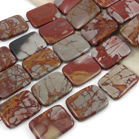 Jaspis picasso prostokąt 40x30mm