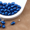 Koralik szklany perłowa kropla niebieska 12x8mm