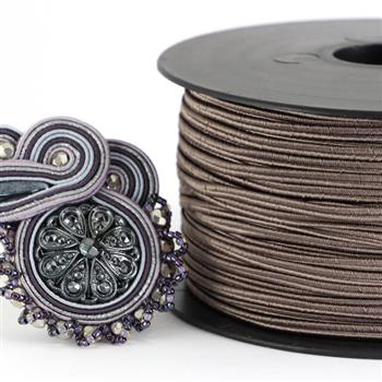 Sznurek sutasz acetat ITALY 2,5mm truffle [1metr]