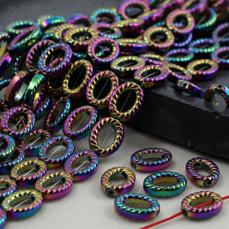 Hematyt tęczowy owal 15x11mm