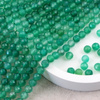 Agat zielony kula fasetowana 6mm