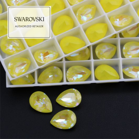 4320 Swarovski Pear Fancy Stone 14X10mm Sunshine DeLite