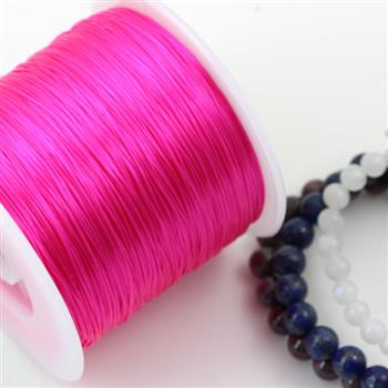 Gumka płaska nitkowa różowa neon 0,6mm