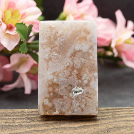 Agat Sakura tabliczka prostokąt 52x32mm