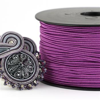 Sznurek sutasz acetat ITALY 2,5mm berry [1metr]