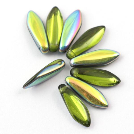 Dagger Olivine Vitrail 5x16mm [6szt]