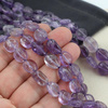 Ametyst gładka bryłka owalna 7-13mm