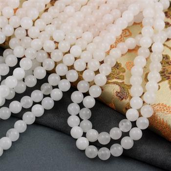 Jadeit biały kula gładka 8mm