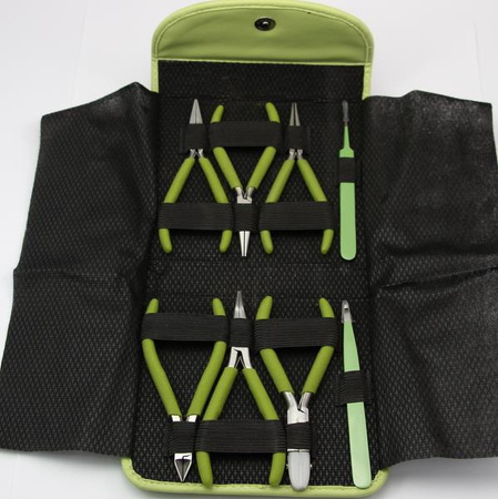 Zestaw narzędzi do robienia biżuterii LIGHT OLIVE szczypce Beadsmith