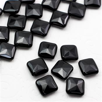 Onyks romb/kwadrat fasetowany 14mm [1szt]