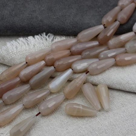 Kamień słoneczny kropla fasetowana 20x8mm