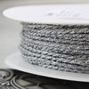 Sznurek skręcany metalizowany srebrny 3mm Pega [1 metr]