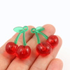 Akrylowa zawieszka wiśnia owoce 33x26mm