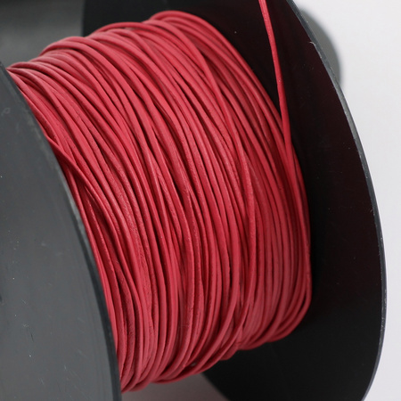 Rzemień skórzany różowy 1mm [1metr]