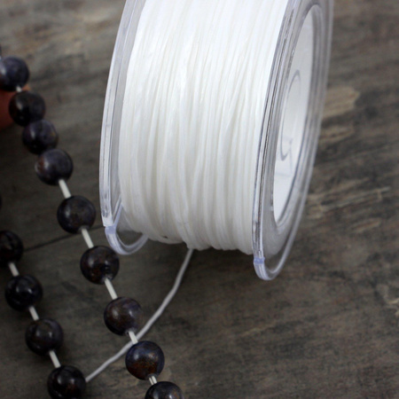 Gumka płaska nitkowa biała 1,0mm