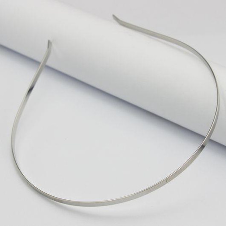 Baza opaski do włosów srebrna 5mm