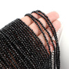 Spinel czarny kula fasetowana 3mm [sznur 39cm]