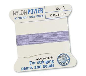Griffin Nici nylonowe z igłą lilac 0,35mm [2m]