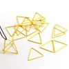 Geometrix metalowa baza - trójkąt złoty 21mm [10szt]