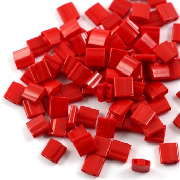 Miyuki Tila Beads 5x5x1,9mm Opaque Dark Red [30szt]