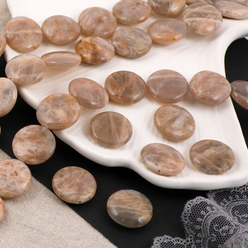 Kamień słoneczny moneta gładka 20mm