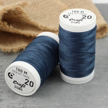 Supermocne nici Craft jeansowe nr 20 [szpula 100m]