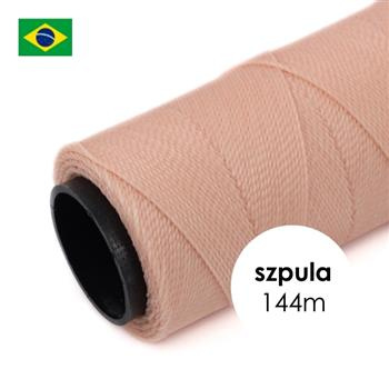 Sznurek do makramy brazylijski woskowany Light Pink 1mm [szpula 144m]