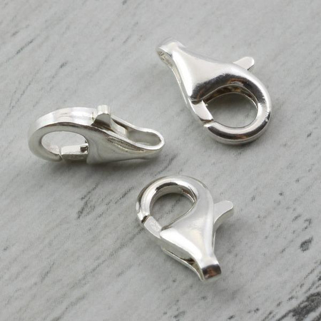 Zapięcie srebrne karabińczyk 13mm Ag925