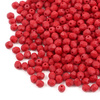 Fire Polish 4mm Opaque Dark Red Silk Matted [40szt]