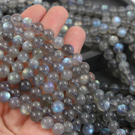 Labradoryt kula gładka 8mm