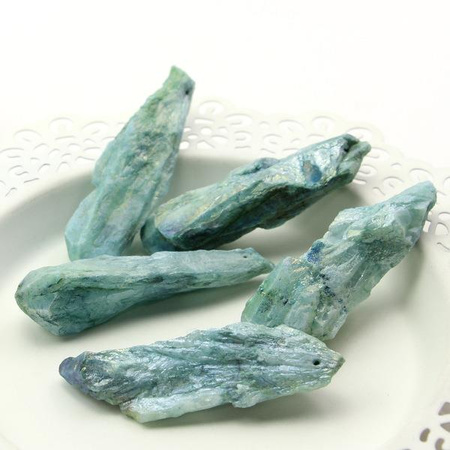 Kwarc tytanowany kropla zielona 60mm