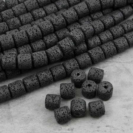 Lawa wulkaniczna czarny wałek 10mm