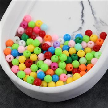 Akrylowe kuleczki mix kolor 6mm [200szt]