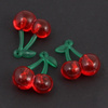 Akrylowa zawieszka wiśnia owoce 33x26mm