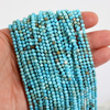 Howlit turkusowy kula fasetowana 3mm [sznur 38cm]