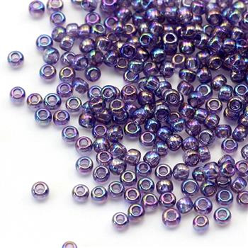 Toho Round 8/0 Transparent-Rainbow Sugar Plum [10g]