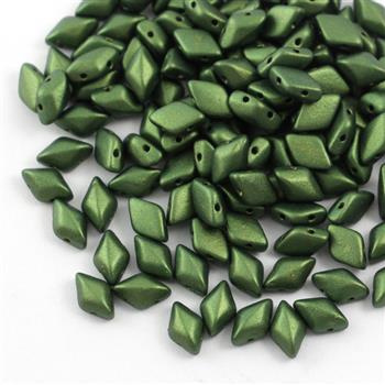 GemDuo 5x8mm Gold Shine Dark Olive [20szt]