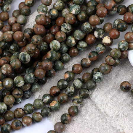 Jaspis riolit kula gładka 9mm