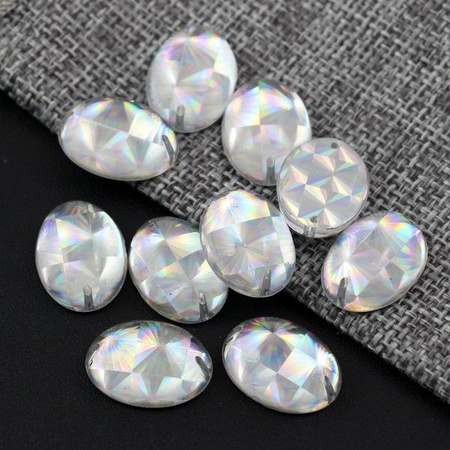 Kaboszon akrylowy jelly disco owal 18x13mm